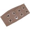 lasuroa Fascia Elastica Donna con Occhielli, Fascia Elastica Larga Stile Punk Headband Capelli Borchie Accessori Capelli Casual Y2k per Yoga Allenamento e Corsa (Cachi)
