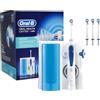 Braun Oral B MD20 Idropulsore Dentale Professionale OxyJet MicroBolle 2 Getti 4 Testine