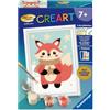 Ravensburger CreArt, Malen Nach Zahlen Kinder - Sternen-Fuchs: mit Kupferfarbe!