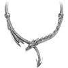 Alchemy Gothic Dragons Lure Necklace Donna Collana colore argento peltro