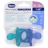 CHICCO GOMMOTTO SILICONE AZZURRO 16-36 2PZ