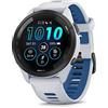 Garmin Forerunner 265 Running Smartwatch, Colorful AMOLED Display, Training Metrics and Recovery Insights, Whitestone and Tidal Blue