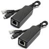 ANVISION 2-Pack Adattatore Splitter Poe 5A 2.4A Attivo Compatibile con IEEE 802.3af Micro USB da 48V a 5V / 2.4A per Tablet, Dropcam o Raspberry Pi, IPC, Telecamera IP e Altro