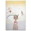 A.S. Création WTD DD129376 - Stampa su tela per cameretta dei bambini, motivo: circo, tigre, multicolore, beige, 40 x 60 cm