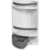 Royal Norfolk Mensola Angolare a 2 Ripiani in Plastica Bianca, 29x18x41 cm, Scaffale Salvaspazio per Bagno, Cucina e Lavanderia