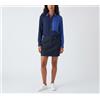 Cop-Copine Cop Copine Shiki Abito Donna (Eu) 40 Manica Lunga 2 in 1 Mini Gonna di Jeans