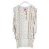 Superdry Kimono Cardigan Ibiza Donna Large Maniche 3/4 Con Pannelli E Frange