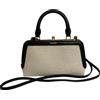 Jil Sander Borsa a tracolla JIL SANDER tela pelle manico superiore oro nero naturale...