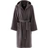 Bassetti Accappatoio Junior Con Cappuccio, Fumo, 100% Cotone, 10-12 Anni Bambino, Bambina, Unisex, In Spugna Morbido Assorbente Resistente E Lavabile In Lavatrice