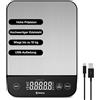 Etekcity Bilancia da cucina digitale da 1 g precisa, 10 kg Kitchen Scale con display LED, funzione tare, ricarica USB, bilancia di precisione per cucina, acciaio inox