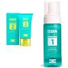 ISDIN Acniben Gel Cream Crema Viso Per Pelle Grassa Tendenza Acneica + Purifying Cleanser 1 Mousse Leggera Detergente pz Set