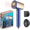 Cecotec Asciugacapelli Ionico Professionale DryGlam Nano Plasma Blue. BLDC Motore Brushless 1600W e 110.000RPM, Ioni Positivi/Negativi, Frizz Neutralizzato, Plasma, 3 Velocità, 2 Accessori
