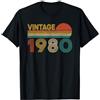 41 Anni Di Compleanno Uomo Donna Regalo Vintage 1980 41 Anni Compleanno Uomo Donna Regalo Divertente Maglietta
