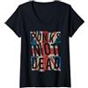 FOKS. /// Punk Rock Music - Punkrock Har Donna Punks Not Dead - Vintage - UK London Flag - Punk Is Not Dead Maglietta con Collo a V
