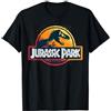 Jurassic Park Pixel Art Logo Maglietta