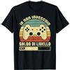 Videogiocatori Gamer Regali Divertenti Gaming Gioco Video Controller Giocatore Salgo di Livello Maglietta