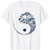 Bonsai Zen Bonsai Tree Yin Yang Design G Yin Yang Bonsai Blu Bonsai Tree Giapponese Buddista Zen Gift Maglietta