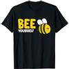 Regali carini per gli amanti delle api e del miele Ape Yourself Bee Lover I Love Bees Maglietta Unisex Adulto Nero T-Shirt Cotone a tema api Stampa con api Manica corta Maglietta Small