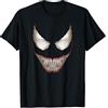 Marvel Venom Big Face Grin Halloween Costume Maglietta