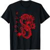 Grunge giapponese Dragon E-Boy Vaporwave Drago Streetwear E-Girl Estetico retrò E-Boy Japan Kanji Maglietta