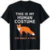 Tees con la volpe carina Questo è Il Mio Costume Umano, Sono Davvero Una Volpe Maglietta