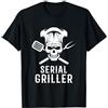 Regali Griglia Del Barbecue Divertente Birra Barbecue Dalla Griglia Serial Griller Maglietta