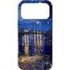 Just In Cases Co. Custodia per iPhone 17 Pro Max Cover per telefono con dipinto di Van Gogh del Rodano della Notte Stell