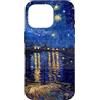 Just In Cases Co. Cover per telefono con dipinto di Van Gogh del Rodano della Notte Stell Custodia per iPhone 16 Pro