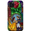 Disney La Bella e la Bestia - Vetro colorato Belle e Principe Custodia per iPhone 11 Pro Max