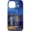 Just In Cases Co. Cover per telefono con dipinto di Van Gogh del Rodano della Notte Stell Custodia per iPhone 15