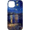 Just In Cases Co. Cover per telefono con dipinto di Van Gogh del Rodano della Notte Stell Custodia per iPhone 13
