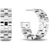 Calvin Klein Orecchini a Cerchio da Donna Collezione GEOMETRIC in Acciaio Inossidabile - 35000249