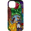 Disney La Bella e la Bestia - Vetro colorato Belle e Principe Custodia per iPhone 14