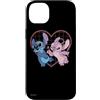 Disney Lilo e Stitch Angelo Cuore Baci Custodia per iPhone 14 Plus