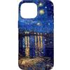 Just In Cases Co. Cover per telefono con dipinto di Van Gogh del Rodano della Notte Stell Custodia per iPhone 16 Pro Max