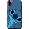Disney Custodia per iPhone XS Max Disney Lilo and Stitch Cute Stitch Face Slate Gray