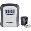 GRIFEMA GA1003-1 Cassaforte per Chiavi Montata a Parete,Cassetta di Sicurezza a Chiave Impermeabile,Cassaforte Porta Chiavi da Esterno con 4 Cifre Combinazione Codice