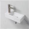 Ibergrif Lavabo rettangolare sinistro in ceramica 376 x 188 x 93 mm
