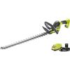 Ryobi Tagliasiepi a Batteria 18V ONE+ con Batteria 2.0Ah e Caricatore, Lama 55 cm, Taglio 24 mm, Impugnatura Ergonomica, per Siepi e Giardino, RY18HT55A-120