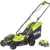 Ryobi RLM18X33B40 Tosaerba a Batteria 18V ONE+ con 1 Batteria 4.0Ah, Ripiegabile, Elevata Autonomia, Taglio 33cm