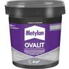 Metylan Ovalit Colla potente per l'applicazione di tessuti murali, Super colla per parati tessili, juta, fibra di vetro, Adesivo resistente all'umidità utilizzabile su substrati difficili, 750 g