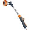 GRIFEMA GE1305, Pistola per Irrigazione a 8 Modelli Regolabili, Pistola a Spruzzo Estesa con Flusso d'Acqua Controllabile, Lavaggio Auto, Pulizia del Cortile, Irrigazione del Giardino