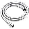 GRIFEMA Tubo Doccia Flessibile 1,8 m in PVC, Argento [Exclusiva Amazon]