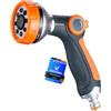 GRIFEMA GE1303 Pistola per Irrigazione 8 Modelli Regolabili, Pistola Multifunzione con Flusso D'Acqua Controllabile, Lavaggio Auto, Pulizia Cortile, Irrigazione Giardino, Esclusiva Amazon.