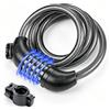 GRIFEMA GA1203-12 Lucchetto per bicicletta antifurto con combinazione di 5 cifre per biciclette, moto, scooter, 120 cm, nero