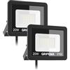GRIFEMA Faretti LED da esterno 20W, 2 pezzi
