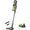 RYOBI Aspirapolvere Brushless Senza Fili a Batteria 18V ONE+ con Spazzola Motorizzata 26,5 cm, Batteria 4.0 Ah e Caricabatterie - Pulizia Profonda di Tappeti e Pavimenti, RSVS18BL-1C40G