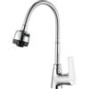 Ibergrif M14357 Rubinetto Lavello Cucina, Miscelatore Cucina con Beccuccio di Flessibile, Miscelatore Lavello Cucina Monocomando, Rotazione a 360°, Cromato