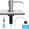 Ibergrif M34040A Dispenser Sapone Cucina Incasso 500ml Tubo 1m Spazzolato