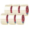 GRIFEMA GA4003-6 Nastro Imballaggio 66m x 50mm 6 Rotoli Trasparente